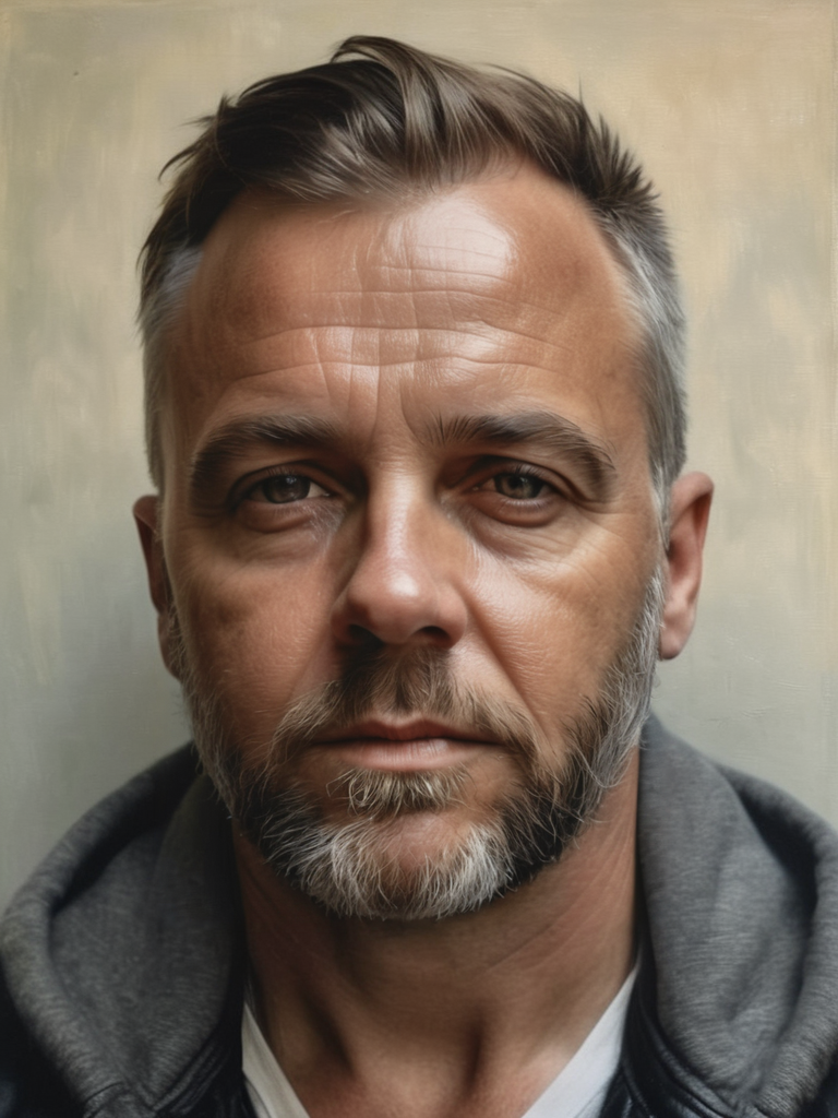 man, portrait, realistic