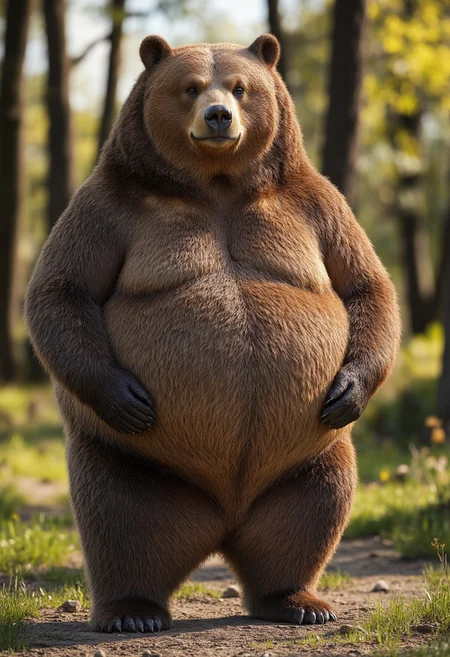 fatimals a bear outdoors