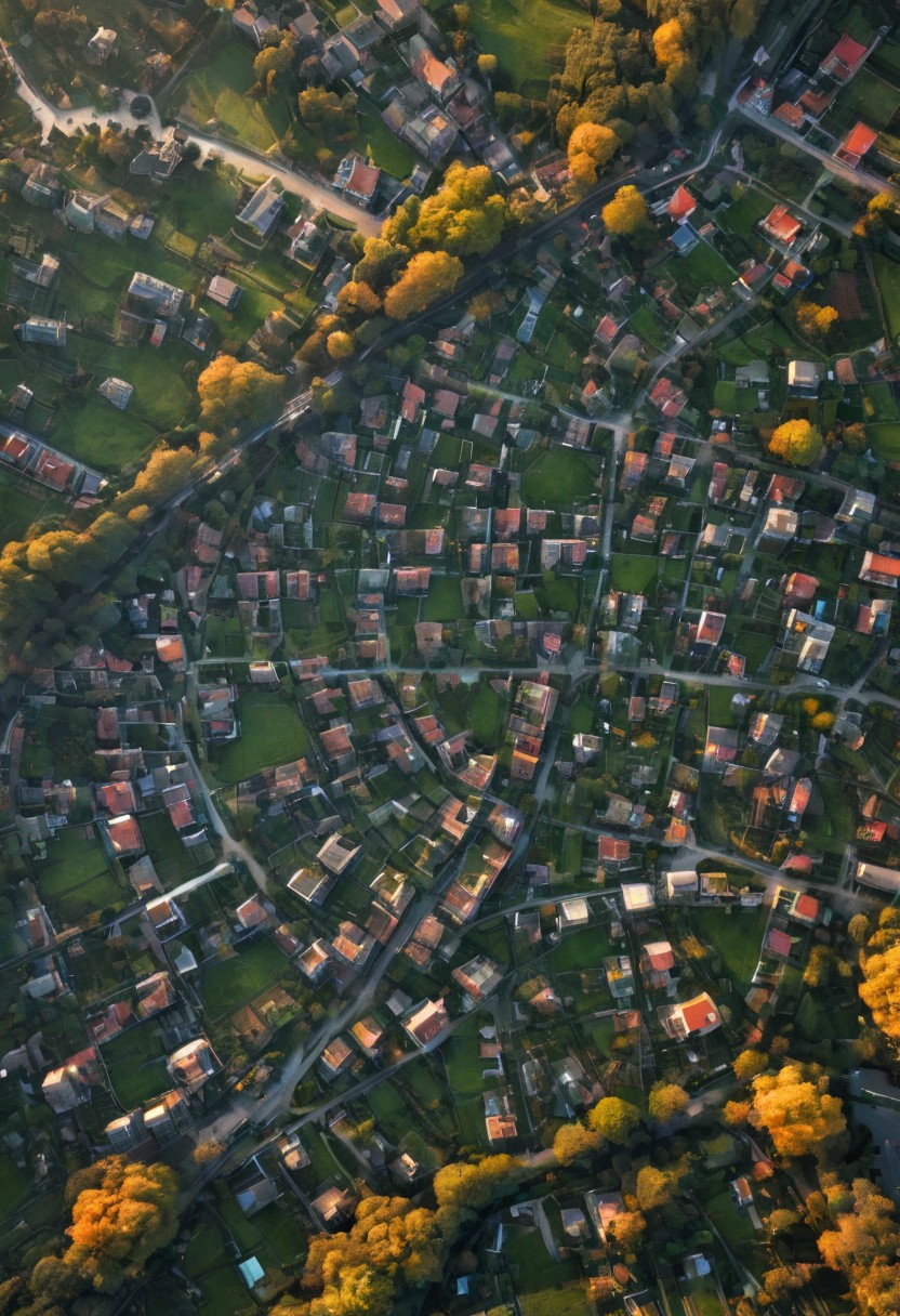 A high definition, high quality, realistic photograph of a cityscape completely integrated into nature, detailxl