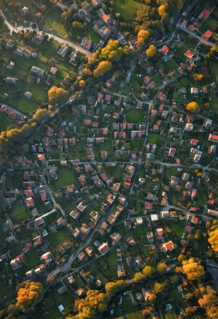 A high definition, high quality, realistic photograph of a cityscape completely integrated into nature, detailxl