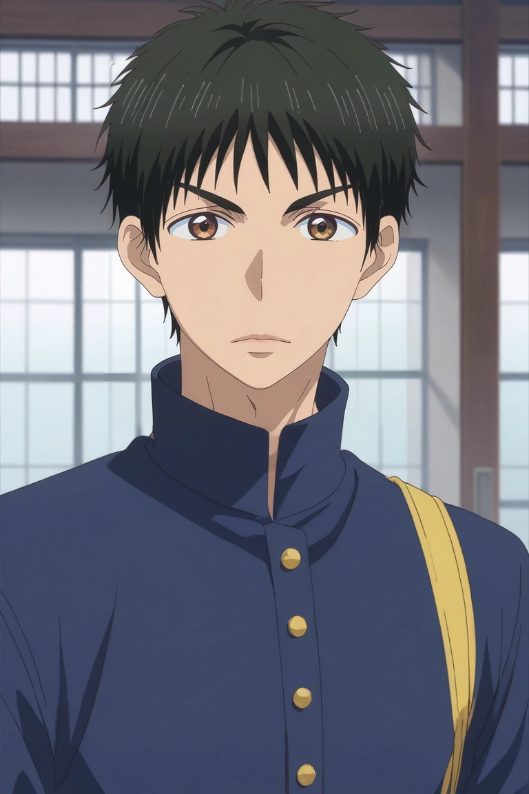 score_9, score_8_up, score_7_up, , rating_safe, , anime screencap, anime coloring, official style, , , 1boy, solo, male focus, <lora:yuusuke_igarashi_pony:0.94>, yuusuke_igarashi, black hair, brown eyes, short hair, , burglar costume, <lora:sdxl_lightning_8step_lora:1>
