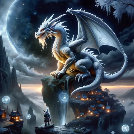(best quality)++, (masterpiece)++, (detailed)+, elf on the shelf fighting a Dragon, (fantasy illustration)1.3, enchanting Dragon, elf on the shelf, mystical design, (many gnomes)1.4 (whimsical charm).4 Otherworldly charm, mystical sky, (Luis Royo)1.2, (Yoshitaka Amano)1.1, moonlit night, soft colors, (detailed cloudscape)1.3, (high-resolution)1.2 (gnomes everywhere)1.2 , <lora:DonM3t3rn1tyXL-v1.1:0.8> DonM3t3rn1tyXL <lora:DonMD1g174l4sc3nc10nXL:0.8> DonMD1g174l4sc3nc10nXL <lora:Dragons:0.8> dragon <lora:EnvyMagicalXL01:0.8> magical <lora:FantasyLandscape:0.8> FanLan