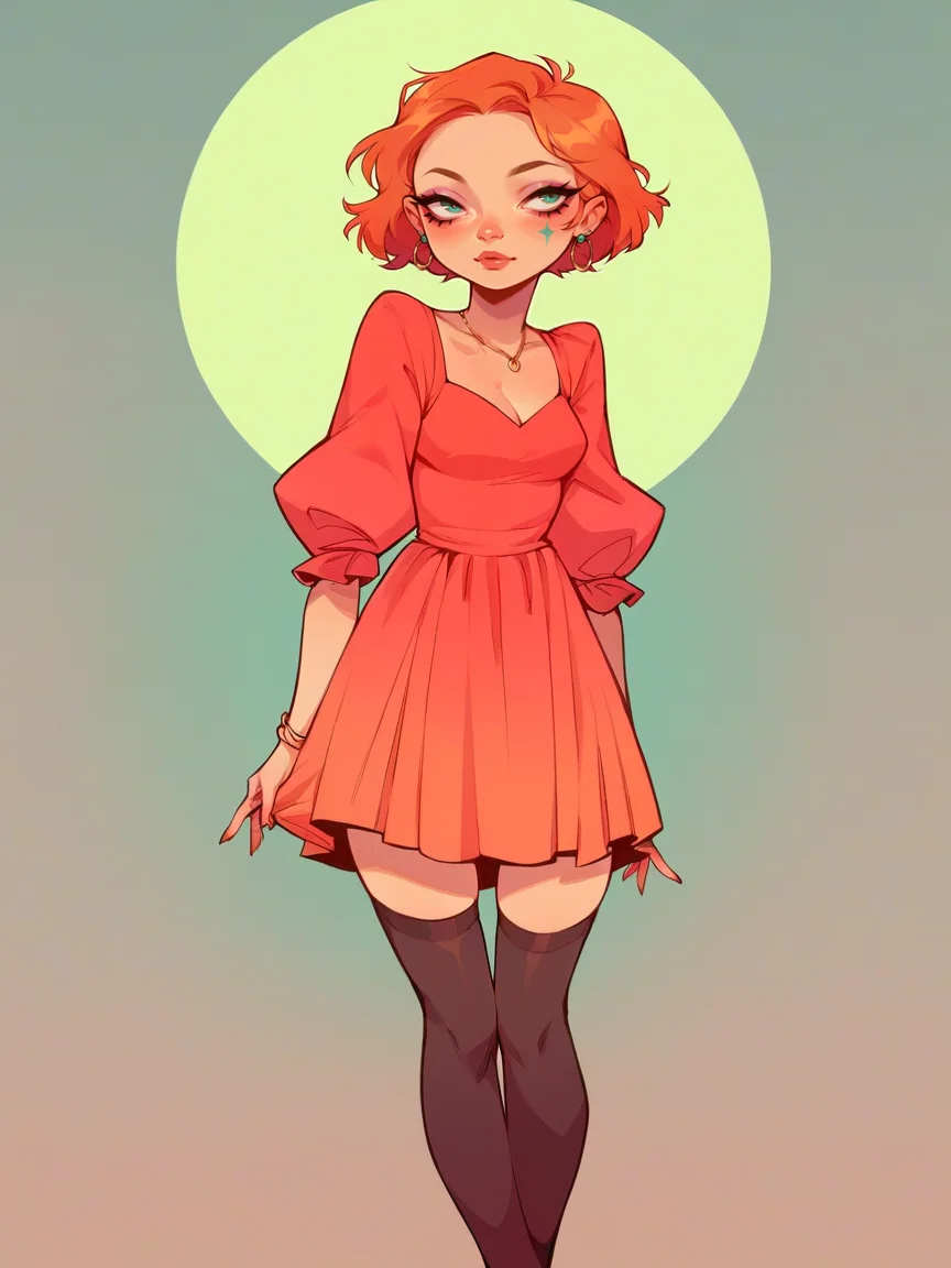score_9, score_8_up, score_7_up, score_6_up,    <lora:stud10XLP_r2:1> stud10, 1girl, thighhighs, dress