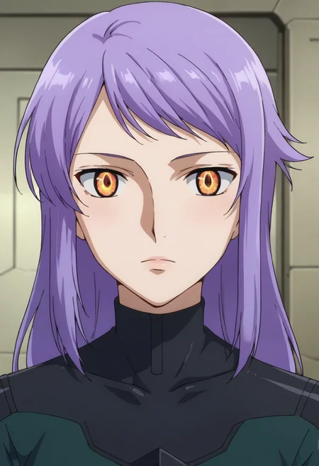 score_9,score_8_up,score_7_up,score_6_up,score_5_up,score_4_up,anime coloring BREAK source_anime,anime,<lora:Anew_Returner_Gundam_00_Pony:0.7>,anew,1girl,solo,innovator eyes,purple hair,long hair,pilot suit,upper_body,