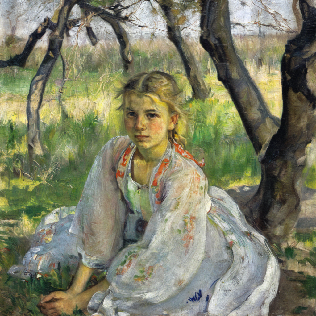 barbacki professional portrait of a girl near a tree<lora:barbacki:1>