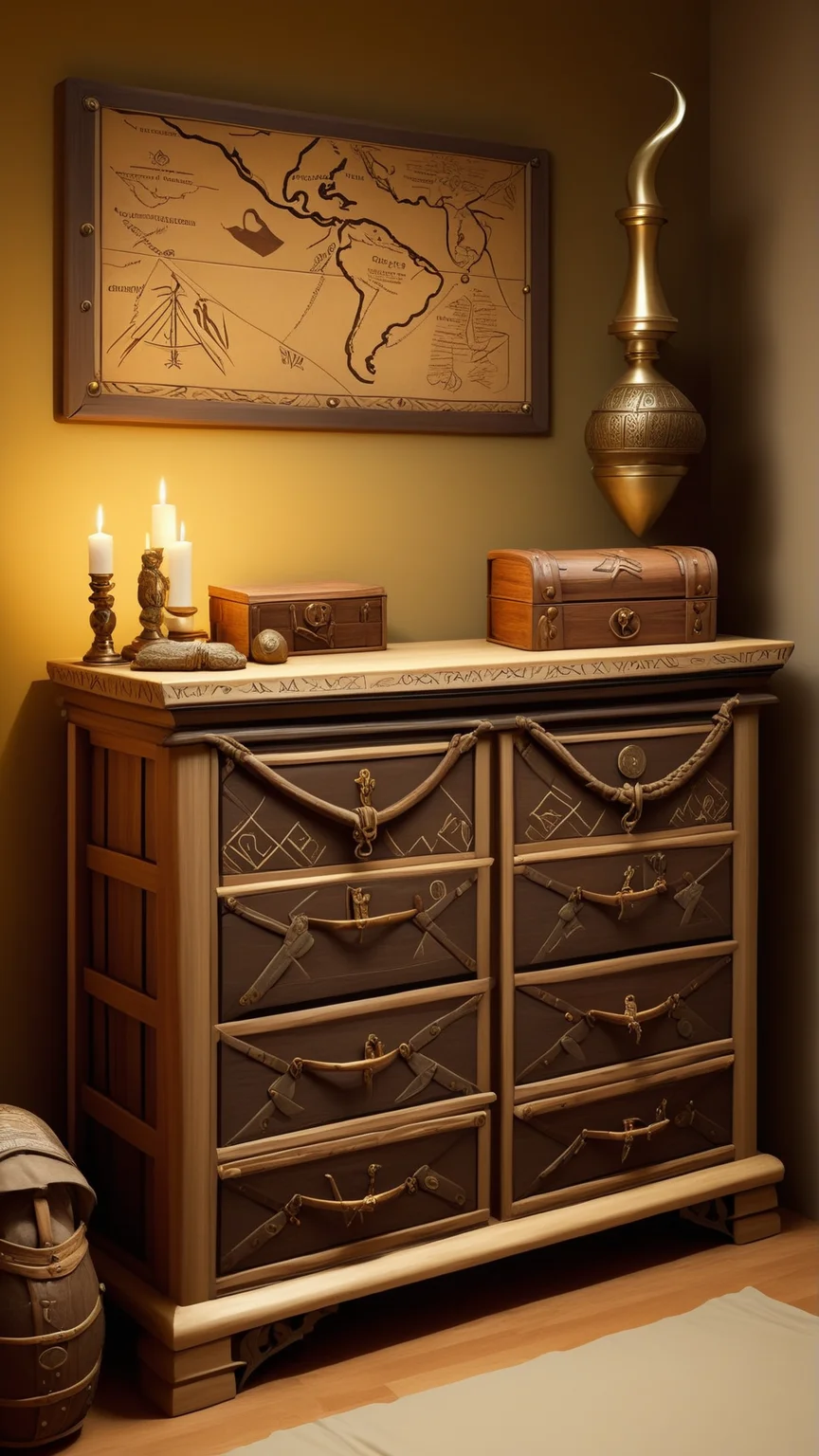 fantasy, archaeology theme, <lora:ExpeditionStyleXL:1> ExpeditionStyle dresser