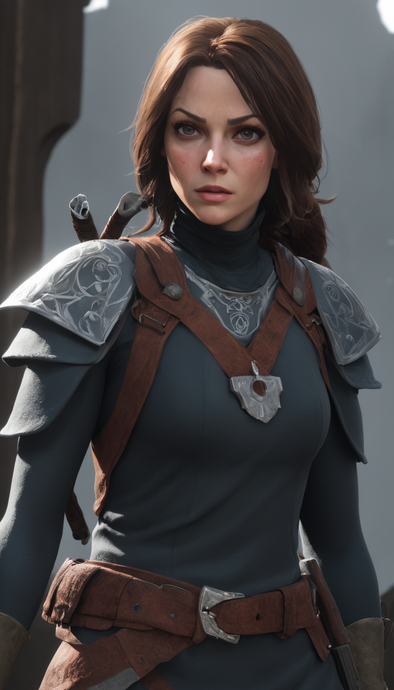 Cinematic scene, portrait, close-up, female rogue, detailed background, masterpiece, best quality, high quality, absurdres <lora:mikumikudance_medium:1>