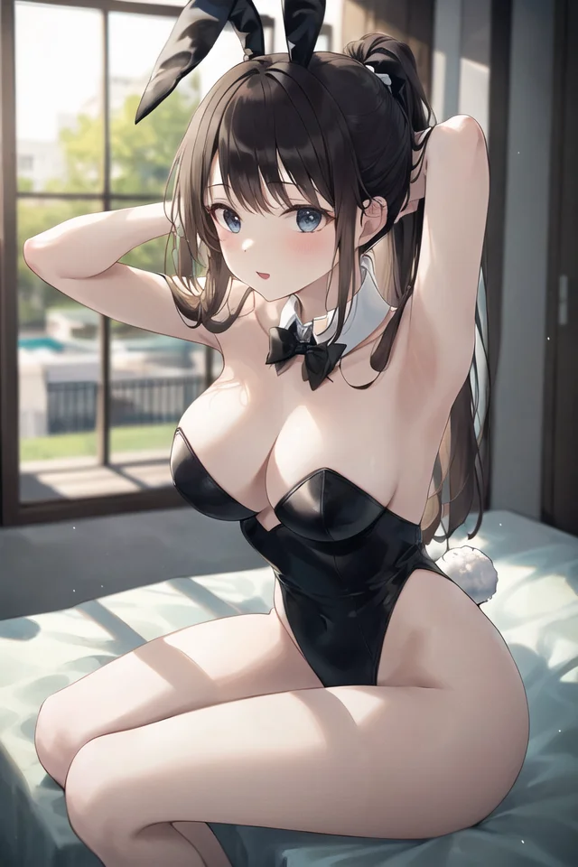 (masterpiece:1.05), (best quality:1.05),1girl,playboy_bunny <lora:roha-v1:0.6>