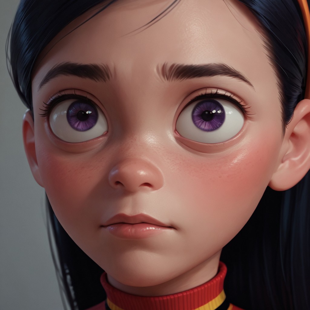 score_9, score_8_up, score_7_up, score_6_up, score_5_up, score_4_up, VioletParr, portrait, violet eyes