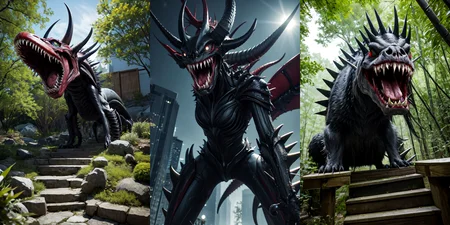 (otherworldly), highly insanely detailed, masterpiece, top quality, best quality, highres, 4k, 8k, RAW photo, (very aesthetic, beautiful and aesthetic),
__lazy-wildcards/cosplay-char/alien-predator/xenomorph/prompts__,
<lora:FemXeno:0>,
(1girl:1.3), eyes focus,
__lazy-wildcards/dataset/background__,âââ