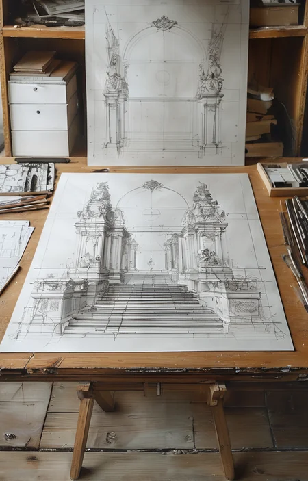 masterpiece,best quality,<lora:tbh226-sdxl:0.9>,illustration,style of CAD drawing,