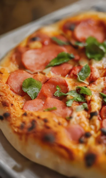 score_9, score_8_up, score_7_up, score_6_up, score_5_up, score_4_up, close up, pizza, commercial photo, p1zz4, artistic, table, toppings