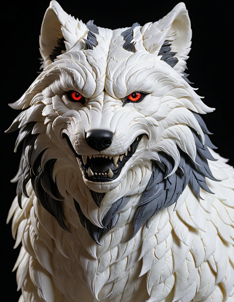(HD, masterpiece, best quality, ultra detailed), pg-rated, a Wolf made out of WhiteMold, add-detail-xl<lora:3DPrintingXL.safetensors:1.0:1.0> <lora:add-detail-xl.safetensors:0.8:0.8>