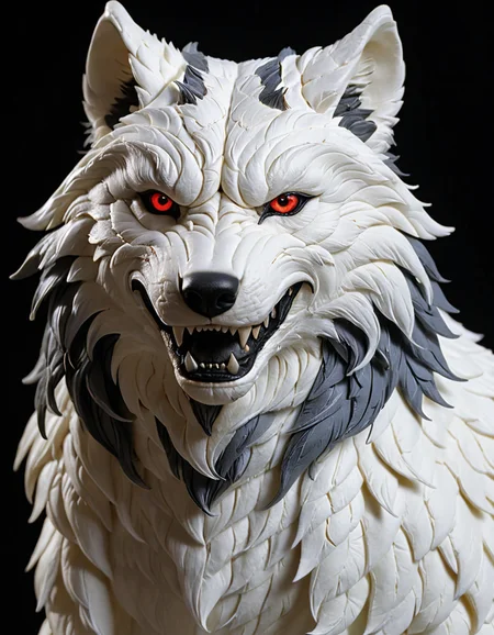(HD, masterpiece, best quality, ultra detailed), pg-rated, a Wolf made out of WhiteMold, add-detail-xl<lora:3DPrintingXL.safetensors:1.0:1.0> <lora:add-detail-xl.safetensors:0.8:0.8>