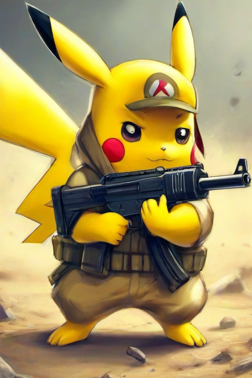 <lora:PE_ToonReal:0.8> PEToonReal,
pikachu a machine gun