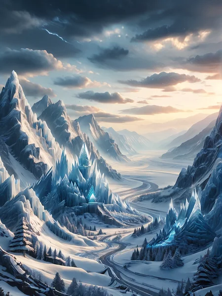 epic scenery, scenic mountain top, beautiful landscape, dark clouds, thunder storm, magical lightning, ice dragon,
fr0stwrld, snow, ice, highest quality, ultra detailed, masterpiece <lora:Fr0stWrld-v10:0.99>