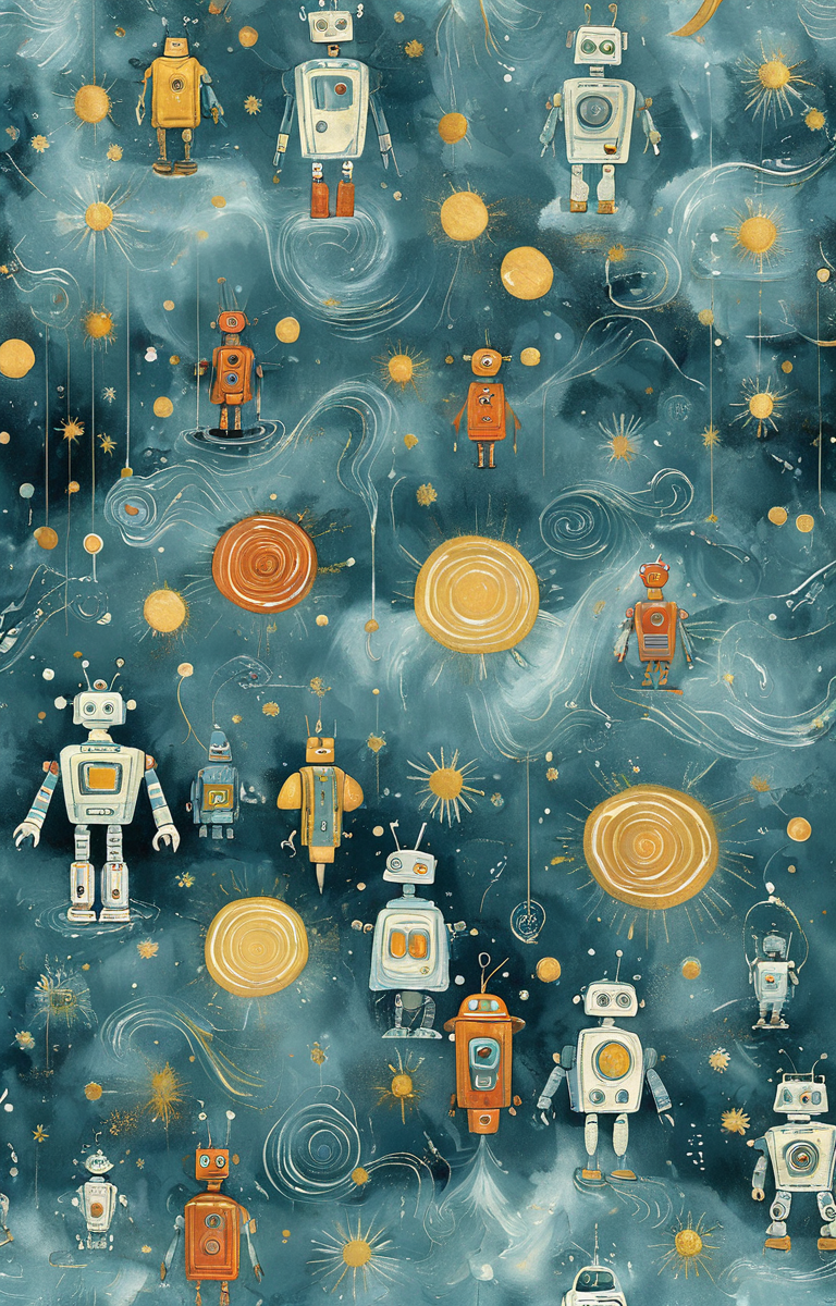 masterpiece,best quality,<lora:tbh47-sdxl:0.9>,illustration, portrait of Housework robots