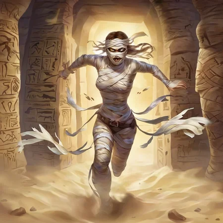 <lora:SDXL_mummy_Sa_May:1> mummy a woman run