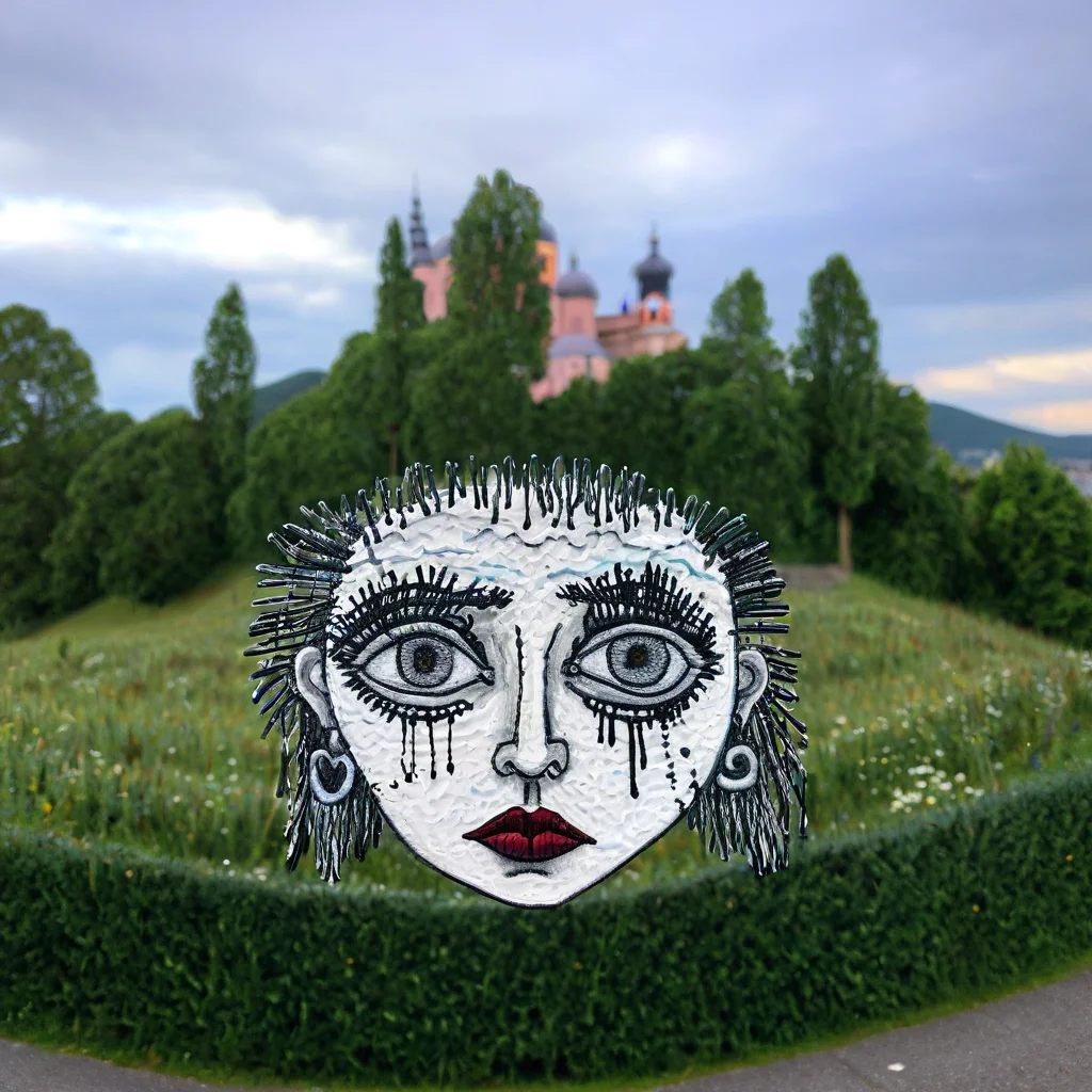 (masterpiece), (best quality), (ultra-detailed), low quality,blurry,ugly,worst quality,art brut,outsider art,baroque landscape,awful,gross,badly drawn,disconcerting,crayon,marker,sharpie, illustration, disheveled hair, detailed eyes, perfect composition, moist skin, intricate details, earrings, by wlop