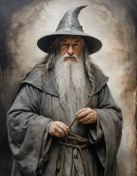by j.r.r. tolkien, Gandalf, (grey but extremely beautiful:1.4), (masterpiece, best quality:1.4) , in the style of nicola samori,
<lora:epi_noiseoffset2:0.5> <lora:add-detail-xl:1> <lora:xl_more_art-full_v1:0.5>  <lora:NicolaSamori:0.7>