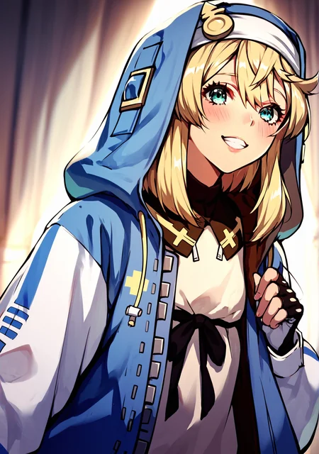 score_8_up, score_7_up, score_6_up, score_5_up, score_4_up, anime screenshot
<lora:Bridget Guilty Gear (Autism SDXL)-000009:0.7> 1boy, bridget (guilty gear), hood, blonde hair, jacket, androgyne symbol, habit, black gloves, aqua eyes