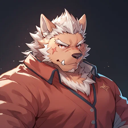 score_9, score_8_up, score_7_up, source_furry, Marchosias, furry, solo, scar, wolf boy, bara, zPDXL3,  <lora:Marchosias:1.0>