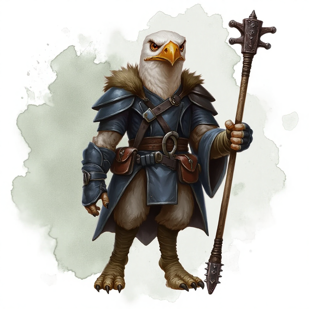 dndstyle illustration of a Aarakocra