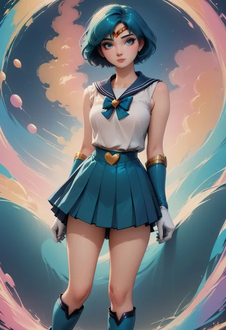 1girl, 1man, score_9, score_8_up, score_7_up,
30 year old man, (Spiderman), ((man wearing Spiderman suit)), man and girl standing together,
20 year old woman, (((petite))), a sexy woman looks up at man, in a video arcade, wearing a cute outfit, sailor senshi uniform, ((pointy blue boots)), (dark blue sailor collar), (big blue bowtie), ((dark blue pleated skirt)),(sleeveless white shirt), (long white gloves), (gold circlet), video games in background, arcade background, ((aqua blue hair)), ((short bob hair)), (dark blue eyes)heavy eyeliner, creamy white skin, EGirlMakeup, neon colors, small breasts, perky nipples, perfect face, thin waist, bubble butt,
score_9,score_8_up,score_7_up,very aesthetic , rating_questionable, (masterpiece:1.4), (best quality), (colorful), (detailed) dramatic angle, unique perspective, unique angle, ((comic book angle and perspective)), ((wide shot))