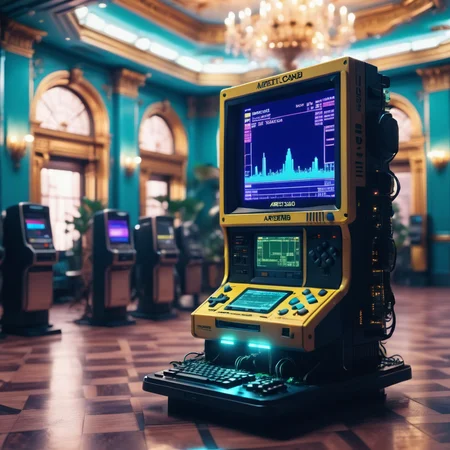 mboard artstyle, lavish ballroom, Game Boy Color, Buenos Aires, Argentina <lora:Motherboard artstyle - trigger is mboard artstyle:1>