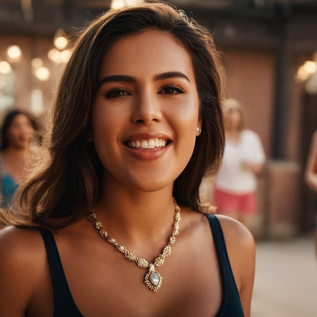 cinematic film still of <lora:detailed_notrigger:0.1>
<lora:facial expression style v2:0.1>
<lora:perfection style:0.1> perfection style
<lora:TeethXL:0.1>
<lora:detailed:0.1> detailed
<lora:skin texture style:0.2>
 <lora:SDXLHighDetail_v5:0.2>
 <lora:skin tone style v2:1>
A cinematic different types of skin tone shot of a woman with a necklace and a woman with a necklace, movie themed style, sharp, detailed, epic cinematic photorealism style, artistic creative style, dramatic cinematic light style, cinematic color style, skin tone style, different skin tone type style, long hair, breasts, looking at viewer, smile, open mouth, multiple girls, brown hair, black hair, cleavage, brown eyes, jewelry, medium breasts, upper body, teeth, 3girls, necklace, grin, tank top, forehead, realistic, 1girl, 1boy, lips, reference inset, photo inset, asian, photorealistic
, shallow depth of field, vignette, highly detailed, high budget, bokeh, cinemascope, moody, epic, gorgeous, film grain, grainy