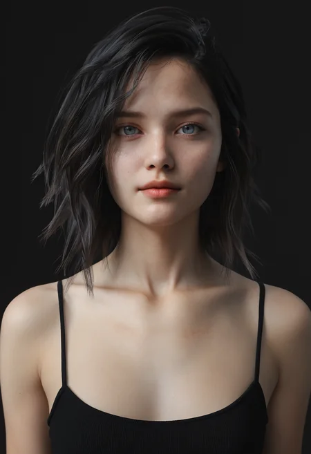 <lora:Riona-PXL:1> Riona-PXL, Riona, riona-tat, portrait, black background, simple background, realistic, 3d, score_9, score_8_up, score_7_up, score_6_up, score_5_up, score_4_up,