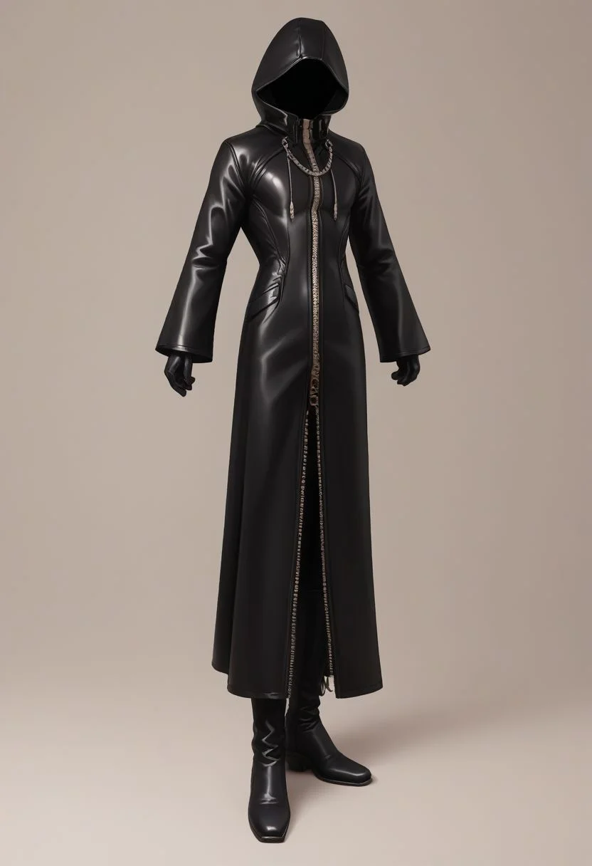 score_9, score_8_up, source_anime, highly detailed,
zipper, black footwear, hood, long sleeves, gloves