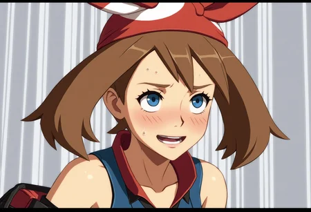 <lora:Hyper-SDXL-8steps-lora:1> <lora:Fixhands_anime_bdsqlsz_V1:1> zPDXL2, score_9, score_8_up, score_7_up, source_anime, intricate details, perfect anatomy BREAK
1girl,
may \(pokemon\), (pokemon:0.8), brown hair, blue eyes,
ggxrd-stimulating-fists-of-annihilation,
<lora:GGXrd-stimulating-fists-of-annihilation_XL(pony)v10:1>