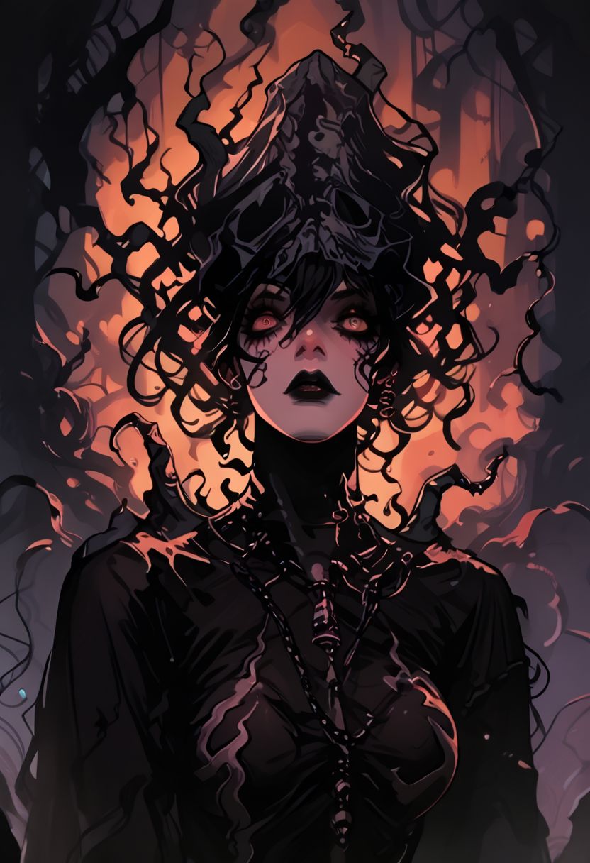 score_9, score_8_up, score_7_up, score_6_up,  fl4ttr1p,
goth, Venom,1girl, solo, vamp girl, goth core, symbiote,