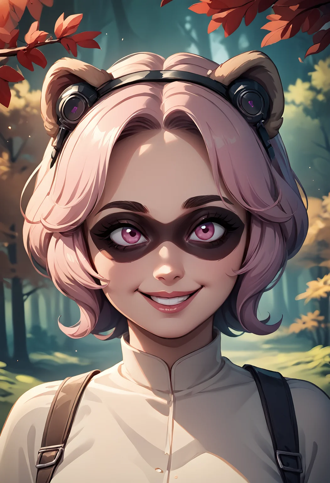 score_9, score_8_up, score_7_up,soft shadows, rating_safe BREAK
headphones, black headphones-for-animal-ears, mature female, raccoon girl, raccoon ears,delicate smile, pink eyes, relaxed, forest
<lora:Headphones for animal ears (pony) v1:1> <lora:Vivid:0.8> Vivid