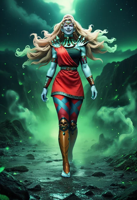 score_9, score_8_up, score_7_up, score_6_up, score_5_up, full body, Alecto as a beautiful woman, feminine soft smile vibes, real skin tone, 8 thighs, loose curls, beautiful bone structure art elf ears, instagram by WLOP, gorgeous cinematic skin, the opening ultra-detaileds to reveal hellish cosmic skies and clouds, super natural textures of jewelry, green gradient colored smoke theme, concept art, hdri, contest winner 8k, high quality octane ue5 render, 4K UHD, Y3 Photography Awards, IMAX 70mm feeling extra wide dof, futurescape, dynamic lighting, sharp focus misty night, sharpness aberration, Macro, moustache with Canon, depth it features alive deep cinematic, high definition, volumetric light skin texture and skin illusion, artstationHD, art by Roger changing small details 8k in the edges by Robert Palla lenses, dynamic scene frame harmony korine, rich beautifully detailed, intricate, highly detailed
<lora:Alectoha:0.85>