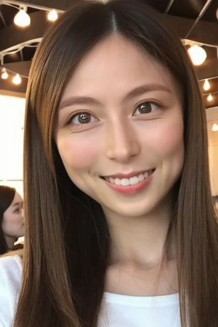 Original face, ((Original eyes shape)) , ((Small breasts)) , flat chest adult woman, Point of view, best quality, photo realistic portrait ,fair skin, fashion