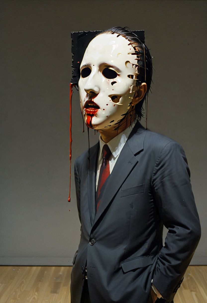 My head is slicing into enigmatic sections, and my primary symptom is that I have no face, but I must see, internationally recognized oil painting by the master, sold at auction for 23 million USD. Expressive powerfully pained expression intermingled with notes of confusion.