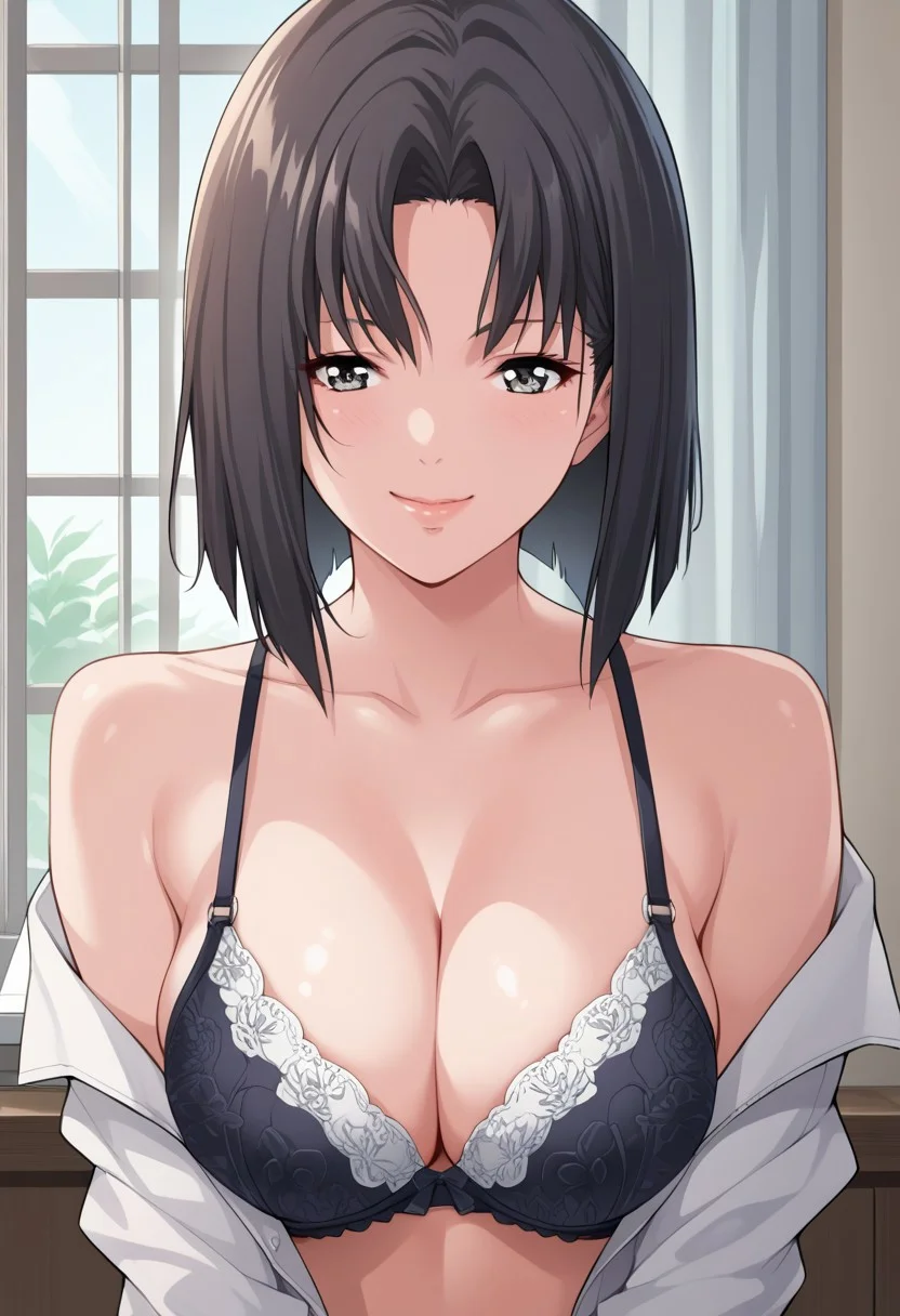 score_9, score_8_up, score_7_up, source_anime,(extremely detailed CG), (best quality), hinako,1girl,bra,smile,