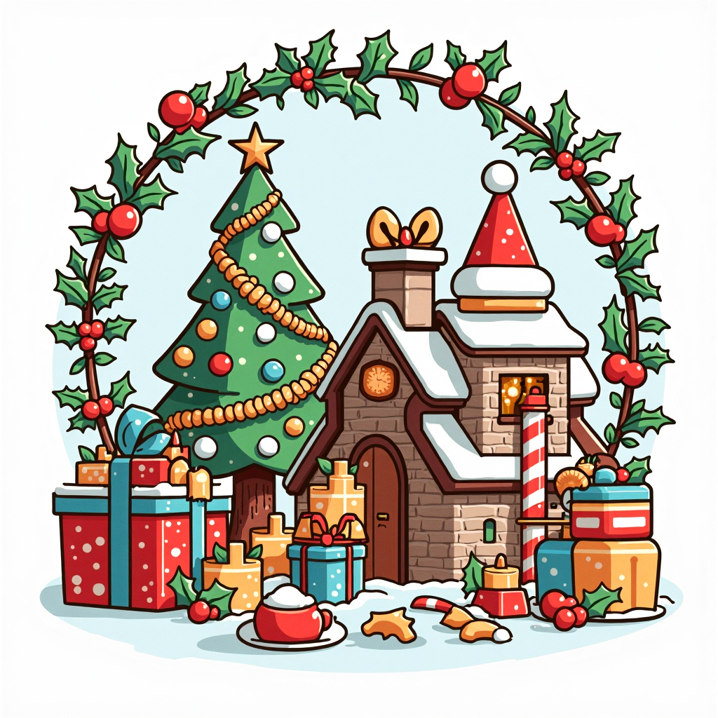 A christmas themed graphic of a Mixing
<lora:ChristmasIconsFlux-step01000:0.9>