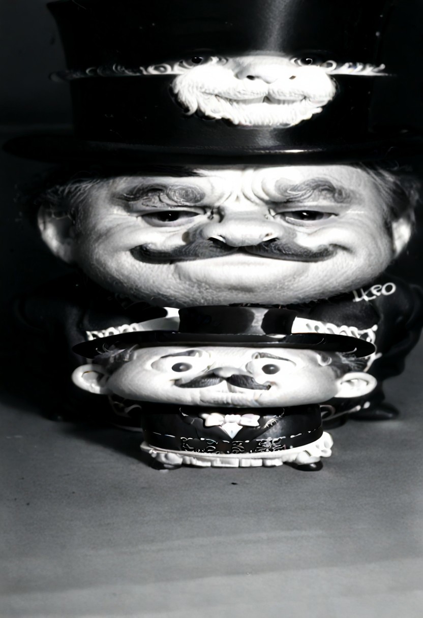((((((black and white,wideputinmeme))))),((small man with mustache, top hat, kenbis, chibi, chibi, male only, male, male chibi, monocle, art deco, thick mustache, comically large mustache, handlebar mustache, tiny, multiple men, shrunk, microxl, some little guys,  high angle, from above)), bwMovies, realistic, photo, vintage photo, ((very small man, small man, a small man, a man who is small, a small man)), an unapologetically small human male, black and white, smiling, very happy, euphoric, ecstatic, wonderful small men, large smile, huge smile