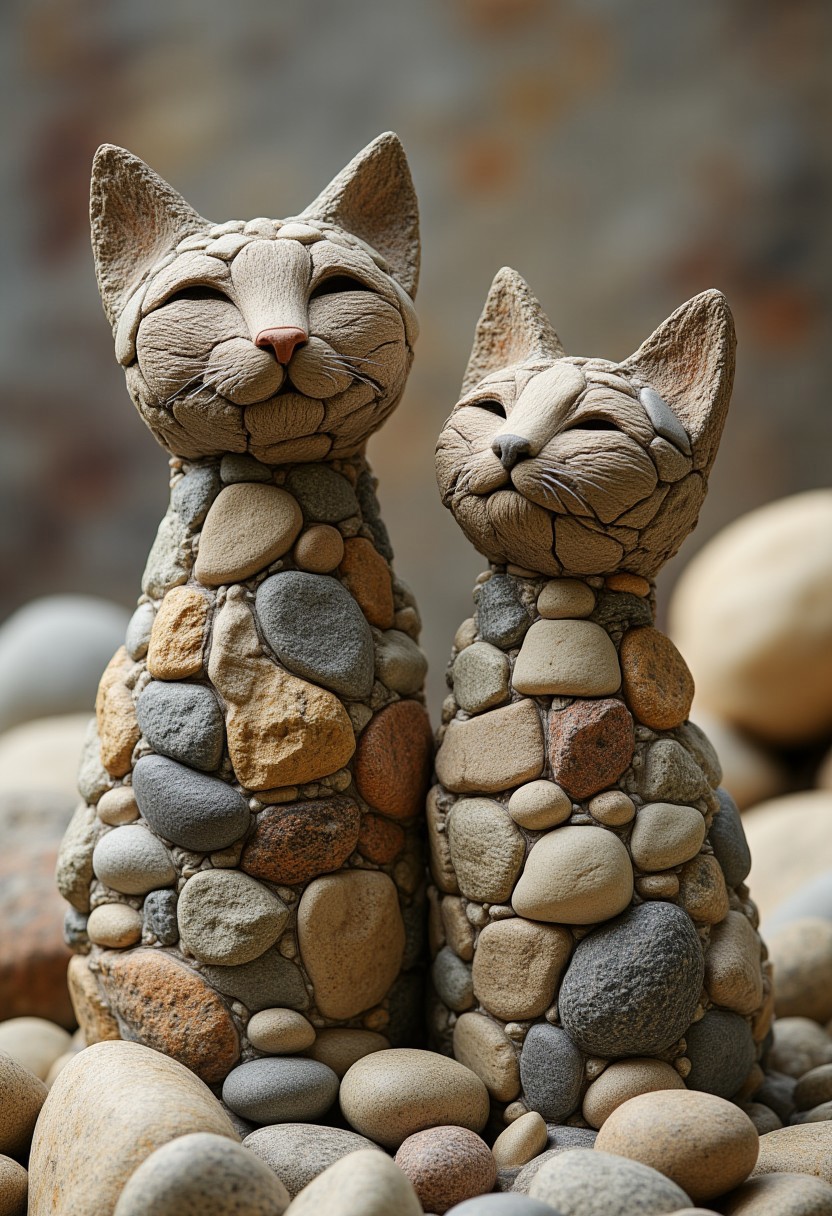 2 cats, rock style