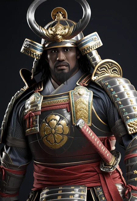 masterpiece, best quality, amazing quality, dutch angle, abstract background, BREAK
1boy, solo, male focus, acs_yasuke, samurai helmet, dark skin, black eyes, facial hair, beard, samurai armor, BREAK
<lora:cfg_scale_boost:.6> <lora:Yasuke_-_Assassins_Creed_Shadows_-_ILXL:1>