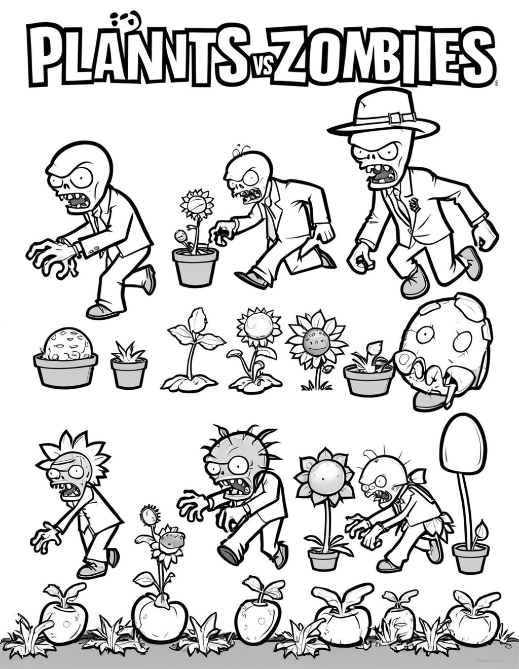 <lora:ikea_instructions_xl_v1_5:0.55>, Plants vs Zombies,
