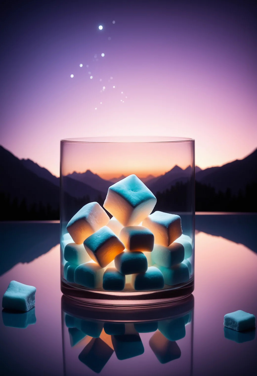 Jed-mrshmlw, Little Dipper, soft light, Kinemacolor, luxury, exquisite, grace, Silhouette, double exposure, masterpiece, positive emotions, sharp focus, beautiful elegant, Depth of field 100mm, stunningly beautiful background, <lora:MarshmallowStyle-000007:0.5>, atmosphere, creative, magic atmosphere, vibrant