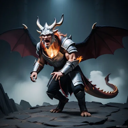 score_9, score_8_up, score_7_up, score_6_up, score_5_up, score_4_up ,(masterpiece, best quality, highres:1.2),source_photorealistic,photo,photrealistic,a western winged dragon in the abyss of darkness