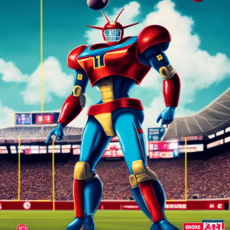 textless, best quality, large stadium (sports mecha shrpshot:1.2) gundam arena