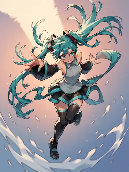 score_9, score_8_up, score_7_up, score_6_up, score_5_up,  <lora:gachiakutaXLP:1> gachiakuta, 1girl, hatsune miku,