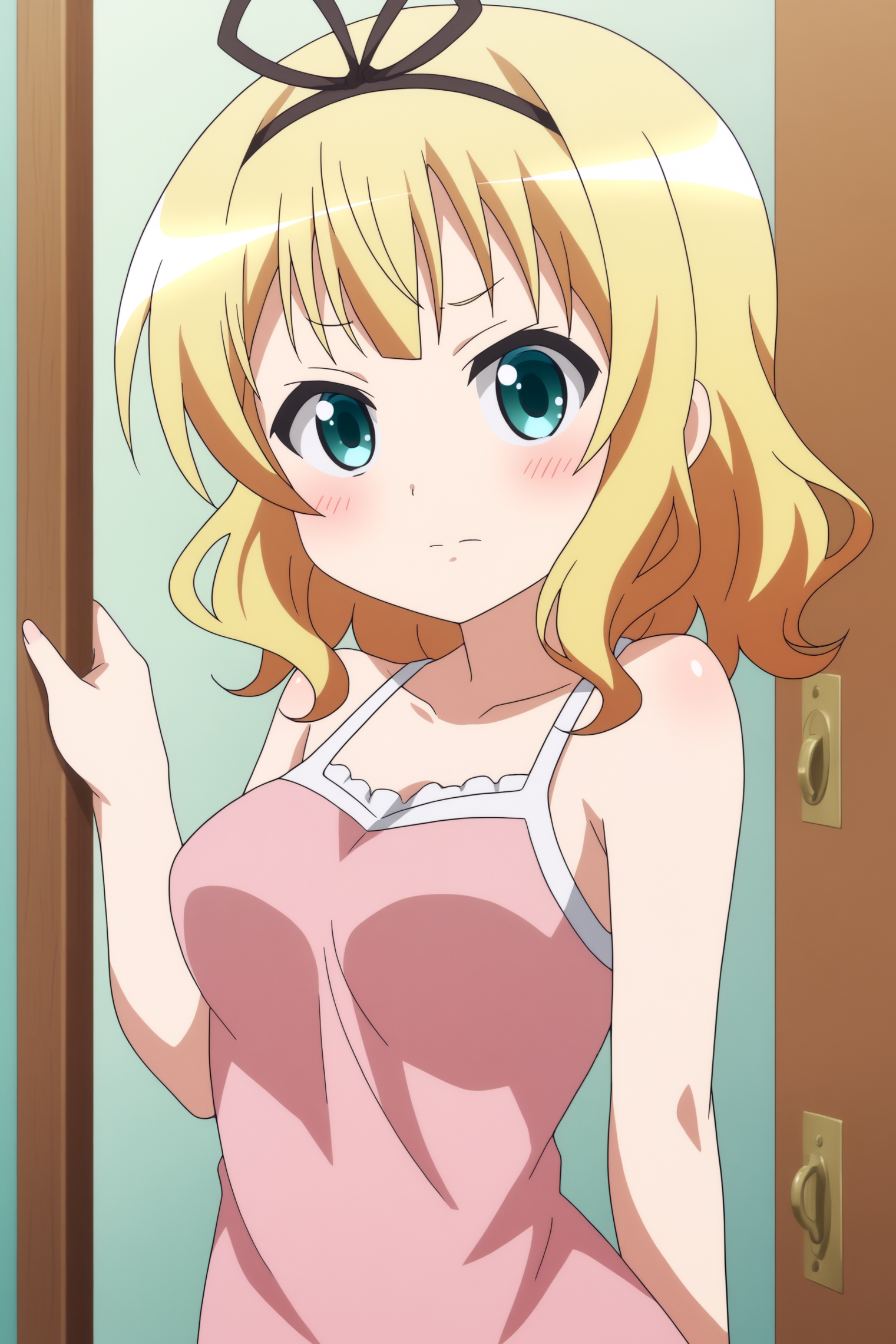 solo, anime coloring, Sharo Kirima <lora:Gochuumon-Sharo_Kirima-PDXL:0.8>