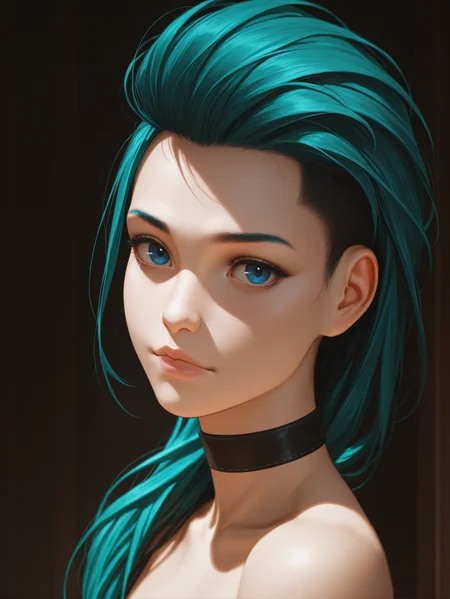 masterpiece, best quality, absurdres,
<lora:ILCyberRogueYoung:1.0>
CyberRogueYoung, 1girl, aqua hair, asymmetrical hair, blue eyes, looking at viewer, portrait